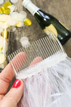 Metallic Twinkle Bachelorette Party Veil